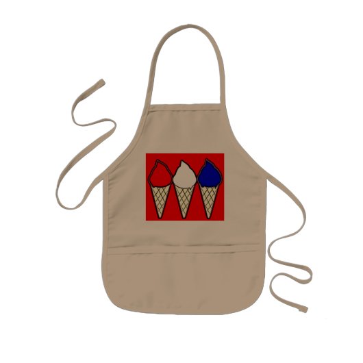 Kinder ijsje Cones Apron Schort (Voorkant)