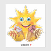 Kinder IJskiemkloon-Sticker Sticker (Vel)