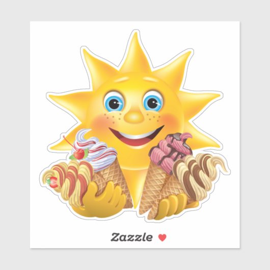 Kinder IJskiemkloon-Sticker Sticker (Vel)