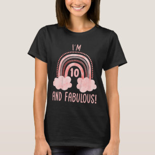 Kinder Ik ben 10 10e Verjaardag 10 Jaar Tien Geboo T-shirt