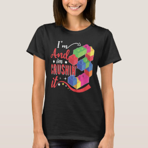 Kinder Ik ben 3 en ik verpletter het verjaardagsba T-shirt