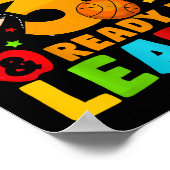 Kinder Ik ben 3 klaar om eerste schooldag te leren Poster (Hoek)