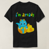 Kinder ik ben al 1 jaar oud Dinosaur speelgoed eer T-shirt (Design voorkant)