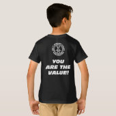 Kinder "Ik ben de Waarde! Je bent de waarde!" T-shirt (Achterkant volledig)