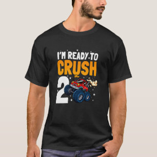 Kinder Ik ben klaar om 2 twee jaar verjaardagsmons T-shirt