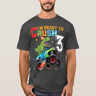 Kinder ik ben klaar om de 3de verjaardag van Dinos T-shirt