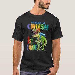Kinder ik ben klaar om de eerste klas van de dinos t-shirt