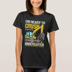 Kinder ik ben klaar om de kindertuin te beknibbele t-shirt