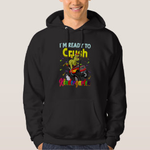 Kinder ik ben klaar om de kinderwagen met een kind hoodie
