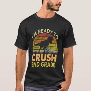 Kinder ik ben klaar om de tweede klas van de dinos t-shirt