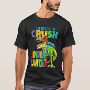 Kinder Ik ben klaar om kleuterschool dinosaurus jo T-shirt