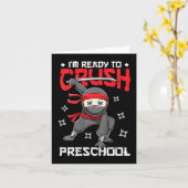 Kinder Ik ben klaar om kleuterschool te verpletter Kaart (Gele Bloem)