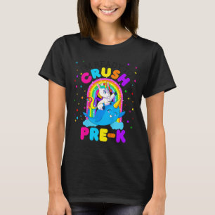 Kinder ik ben klaar om Pre K Unicorn terug te gooi T-shirt
