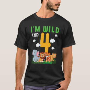 Kinder ik ben wild en een Safari dierentuin thema T-shirt