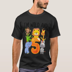 Kinder ik ben Wild en vijf dierentuinen vijf jaar T-shirt
