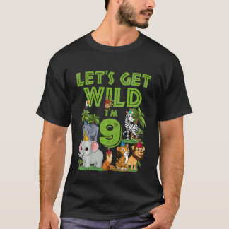Kinder ik ben Wilde en negen 9-jarige geboorte T-shirt