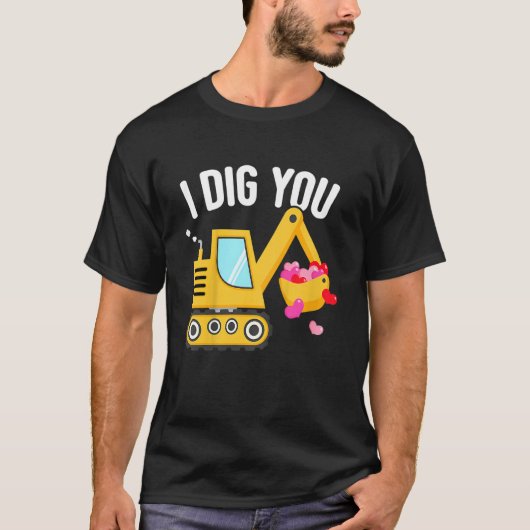 Kinder ik dig je vrolijke Valentijnsdag liefde har T-shirt (Voorkant)