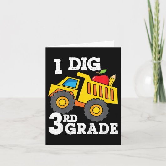 Kinder Ik Graaf 3e Graad Dump Truck Constructie Te Kaart (Voorkant)