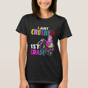 Kinder Ik heb zojuist 1e klas eenhoorn vrachtwagen T-shirt
