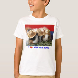 Kinder Ik hou van cavia's T Shirt