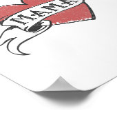 Kinder Ik hou van mijn Mama Hart Tattoo Moederdag  Poster (Hoek)