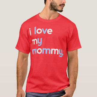 Kinder ik hou van mijn mama voor jongens moeders D T-shirt