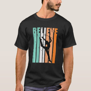 Kinder Ik hou van ritmische gymnastiek Believe Bat T-shirt