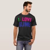 Kinder Ik hou van slijm - Funny Kinder T-shirt (Voorkant volledig)