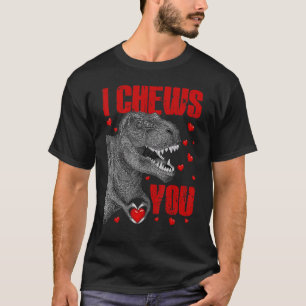 Kinder ik koets je Dinosaur rex Valentijnsdag Son  T-shirt