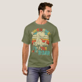 Kinder ik vier hoor me Roar Dinosaur Birthday Boy T-shirt (Voorkant volledig)