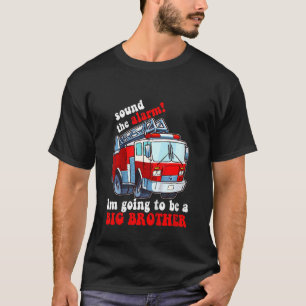 Kinder ik word een grote broeder Vuurtruck Baby R T-shirt
