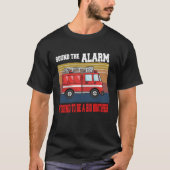 Kinder ik word een grote broer Firetruck baby T-shirt (Voorkant)