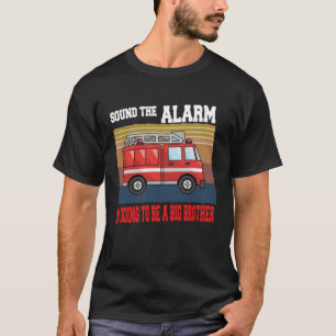 Kinder ik word een grote broer Firetruck baby T-shirt