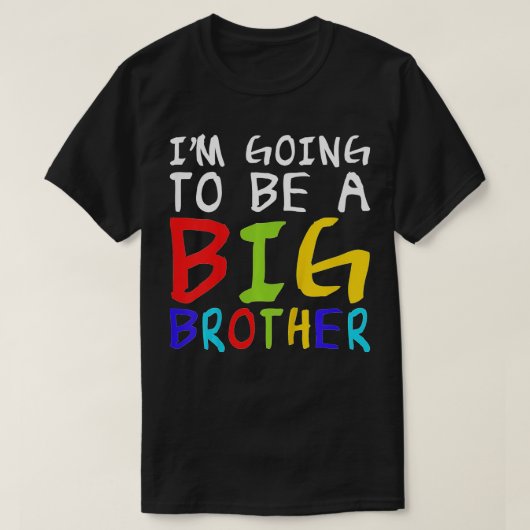 Kinder ik word een grote broer t-shirt (Design voorkant)