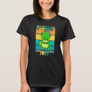 Kinder ik word een grote broer van 2022 t Rex Gami T-shirt