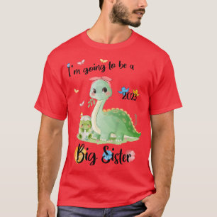 Kinder ik word een grote zuster 2023 Zwangerschap  T-shirt