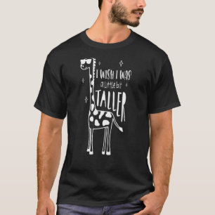 Kinder Ik wou dat ik was een beetje langer Giraffe T-shirt