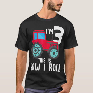Kinder IM 3 Dit is hoe ik Boerderij Boer Tractor B T-shirt