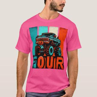 Kinder IM 4 Dit is hoe ik Monster Truck 4th BIR ro T-shirt