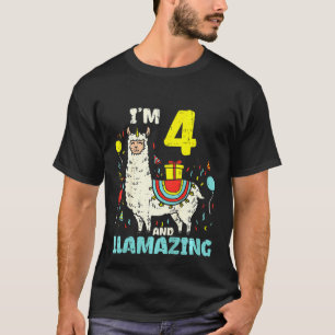 Kinder Im 4 Llamazing Llama Schattigee Alpaca Dier T-shirt