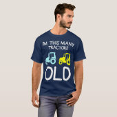 Kinder IM Deze vele 2 Grappige Tractor Farming Quo T-shirt (Voorkant volledig)