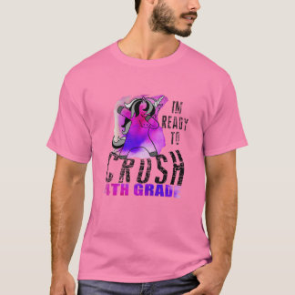 Kinder Im klaar om de 4e klasse-Unicorn-abbing T t T-shirt