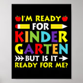 Kinder IM klaar voor kleuterschool terug naar scho Poster (Voorkant)