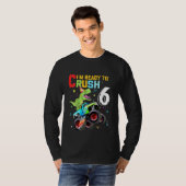 Kinder Im Ready to Crush 6 Monster Truck dinosaur  T-shirt (Voorkant volledig)