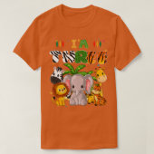 Kinder Im Three Zoo Theme 3rd Birthday Safari Oerw T-shirt (Design voorkant)
