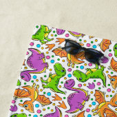 Kinder inosaur aanpassen strandlaken (In situ)