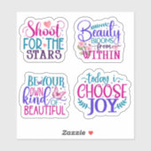 Kinder Inspirerend en Motivatie Sticker (Vel)