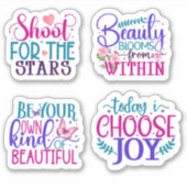 Kinder Inspirerend en Motivatie Sticker (Voorkant)