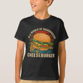 kinder inspirerend hamburgerwoordkunst t-shirt (Voorkant)