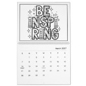 Kinder Inspirerend kleurenkalender Kalender (Mar 2027)